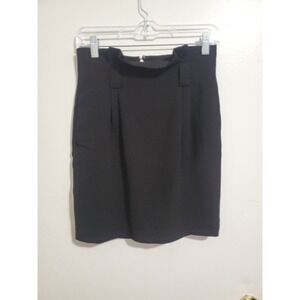 Express Skirt Womens size 4 Black Straight Pencil Business Career Lined Stretch